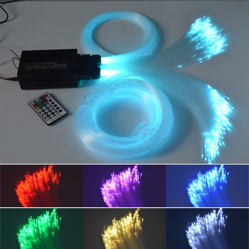 DC12V 32W Double Head RGBW LED Fiber Optic Engine Driver With 28key RF Remote Controller DC12V 32W Double Head RGBW LED Fiber Optic Engine Driver With 28key RF Remote Controller
